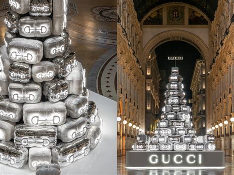 milano gucci tree|A Look at the Gucci Christmas Tree in Milan, Which Is .